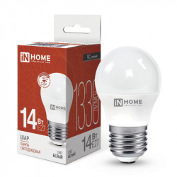 Лампа светодиодная LED-ШАР-VC 14Вт E27 4000K 1330Лм IN HOME