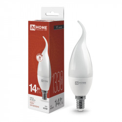 Лампа светодиодная LED-СВЕЧА НА ВЕТРУ-VC 14Вт 230В E14 4000K 1330Лм IN HOME