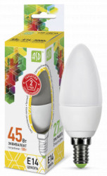 Лампа светодиодная LED-СВЕЧА-standard 5Вт 230В Е14 3000К 450Лм ASD