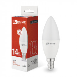 Лампа светодиодная LED-СВЕЧА-VC 14Вт E14 4000K 1330Лм IN HOME