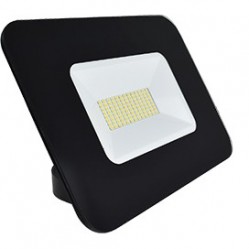 Прожектор светодиодный Ecola Projector LED 50,0W 220V 2800K IP65 тонкий черный 234x174x44 /JPBW50ELB/