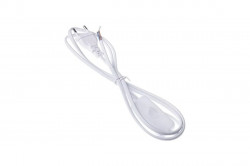 Шнур сетевой Ecola base Шнур 2м (1.5м+0.5м) с выключателем и плоской вилкой  Белый сечение 0.5mm 2.5А 230V /LT5RSDELT/ 