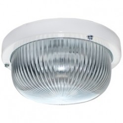 Светильник накладной Ecola Light GX53 LED ДПП (DPP) 03-7-001 Круг IP65 1*GX53 прозр стекло белый 185х185х85 /TR53T1ECR/