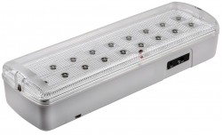 Светильник светодиодный аварийный СБА 1048С 18LED с наклейкой "ВЫХОД" lead-acid AC/DC
