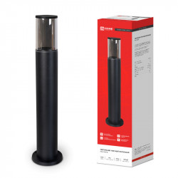 Светильник уличный напольный ТБУ SMOKY-SP600-1xA60-BL алюминиевый 600мм черный IP54 IN HOME