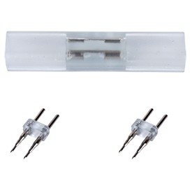 Коннектор Ecola LED strip 220V connector комплект для упрощенного соединения лента-лента 2-х конт для ленты IP68 12x7 /SCNN12ESB/ фото 1